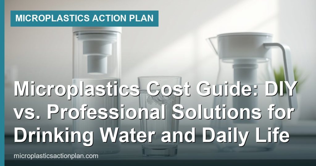 Microplastics Cost Guide: DIY vs. Professional Solutions for Drinking Water and Daily Life