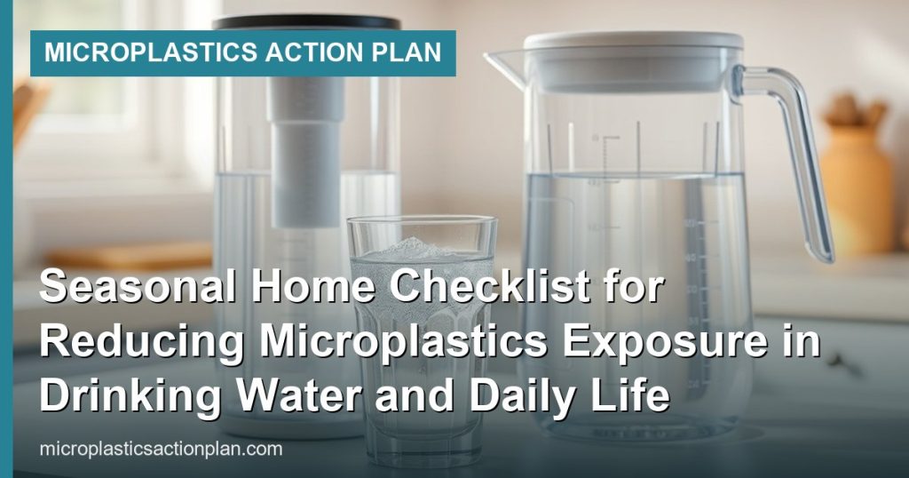 Seasonal Home Checklist for Reducing Microplastics Exposure in Drinking Water and Daily Life