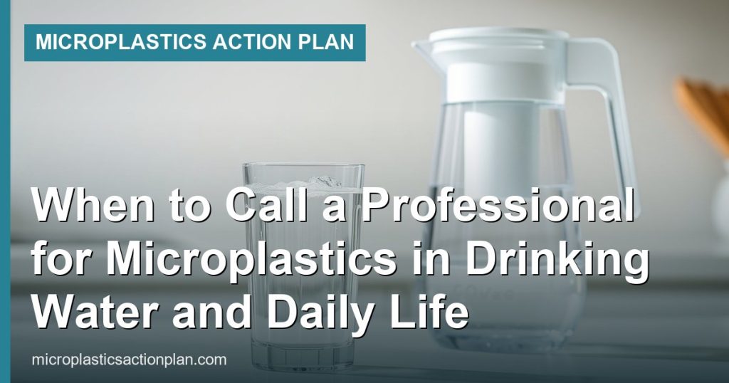 When to Call a Professional for Microplastics in Drinking Water and Daily Life