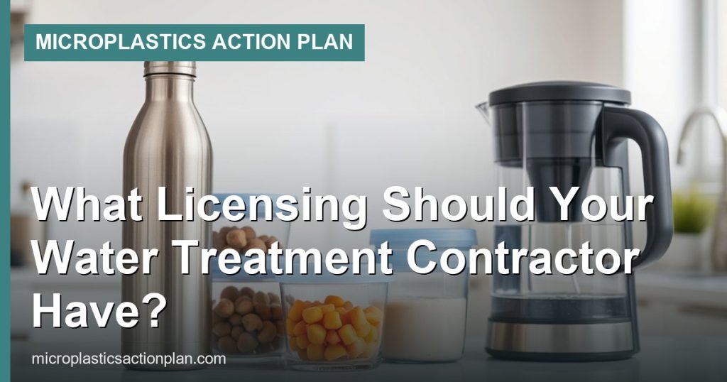 What Licensing Should Your Water Treatment Contractor Have? - Microplastics Action Plan