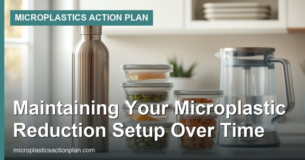 Maintaining Your Microplastic Reduction Setup Over Time - Microplastics Action Plan