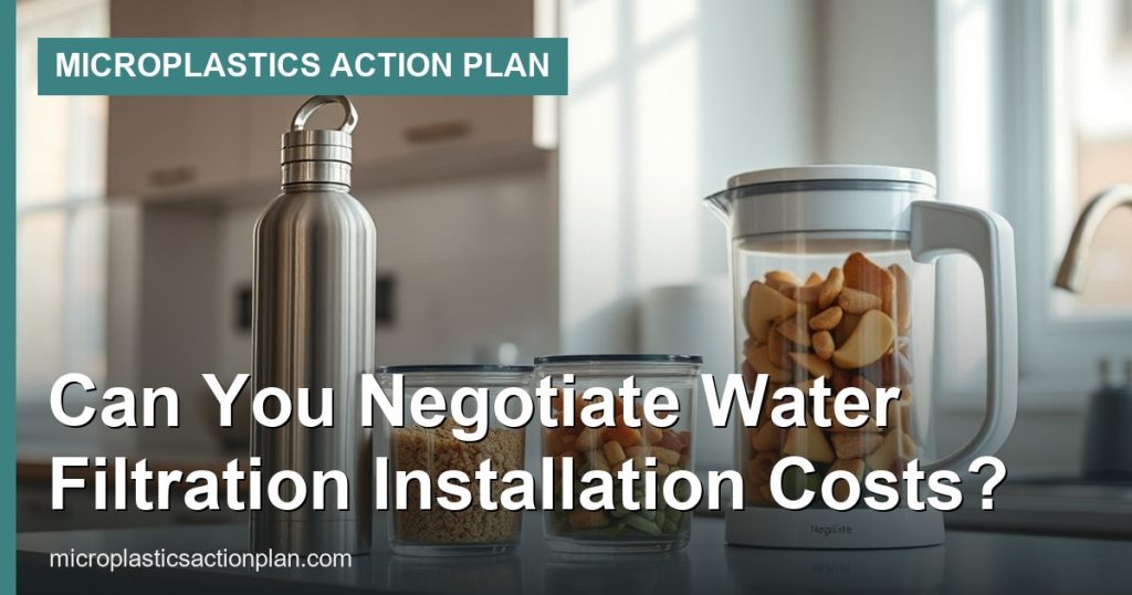 Can You Negotiate Water Filtration Installation Costs? - Microplastics Action Plan