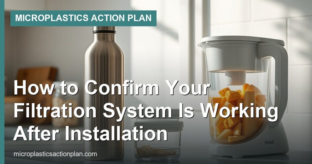 How to Confirm Your Filtration System Is Working After Installation - Microplastics Action Plan